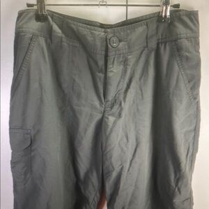 Columbia Womens Sz 6 Hiking Shorts Olive Green Outdoor Gorpcore Country